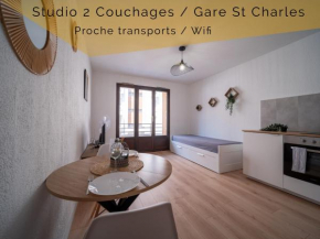Appartement tout equipé avec parking à 5min a pied de la Gare St Charles